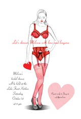 Love And Lingerie - Bridal Shower Invitation